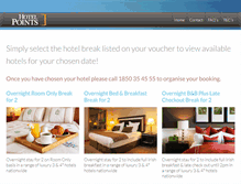 Tablet Screenshot of hotelpointsbreaks.com